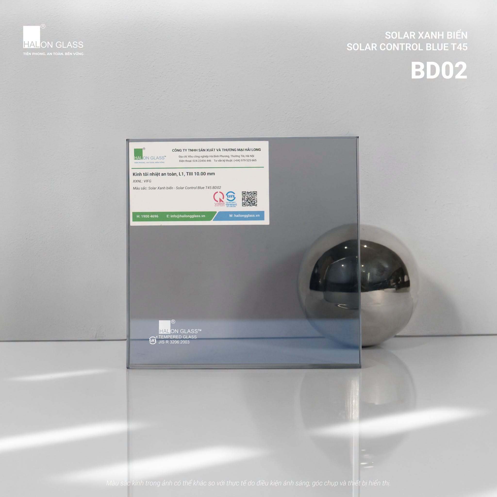 Kính&nbsp; Xanh Biển Solar Control Blue T45 T02: